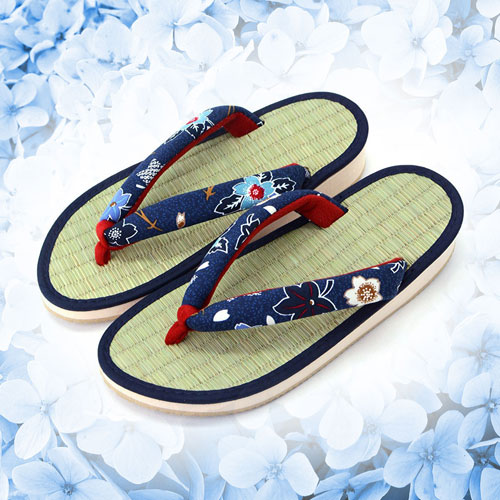 Damen Tatami Flip Flops Sandalen Blau 1