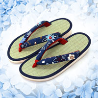 Damen Tatami Flip Flops Sandalen Blau 2